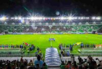 Suasana laga pembuka Grup A Piala AFF U-19 2026 antara Timnas Indonesia U-19 melawan Myanmar di Stadion Utama Sumatera Utara, kawasan Sport Center Desa Sena, Kecamatan Batang Kuis, Kabupaten Deli Serdang, Senin (1/6/2026) malam.