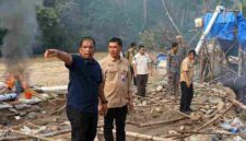 Pemprov Sumut kembali menertibkan tambang emas ilegal di Sungai Batang Gadis, Madina.