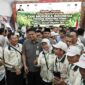 Bobby Nasution saat menghadiri penutupan Pelatihan dan Pendidikan Tani Merdeka Sumut-Aceh yang berlangsung di Aula Badan Pengembangan Sumber Daya Manusia (BPSDM) Provinsi Sumatera Utara, Kota Medan, pada Selasa (28/7/2026).
