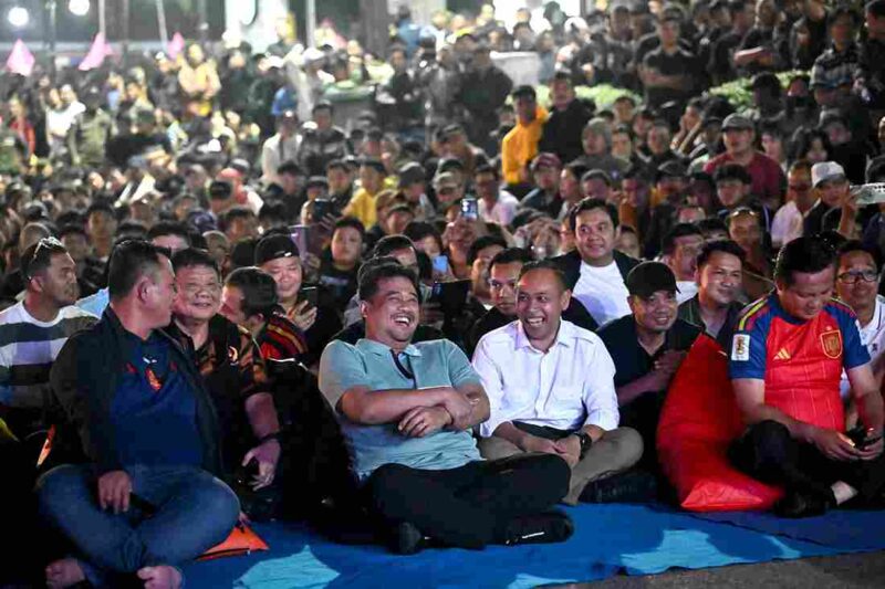 Bobby Nasution menghadiri nobar Final Piala Dunia FIFA 2026.