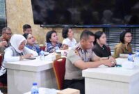 Polres Samosir menggelar doa lintas agama menjelang HUT Bhayangkara ke-80.