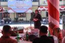 Wakil Wali Kota Herlina menghadiri Upacara HUT Bhayangkara ke-80 di Polres Pematangsiantar.