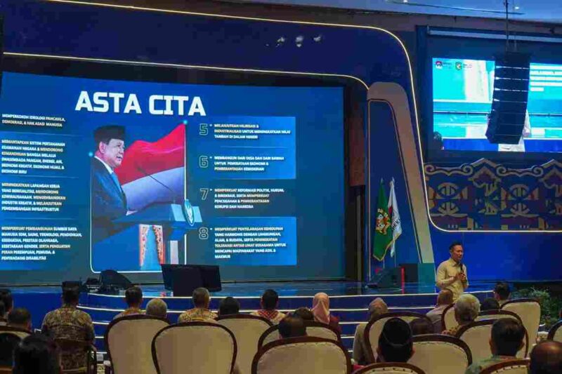 AHY resmi menutup Rakernas XVIII APEKSI di Medan.