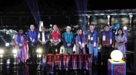 The 7th Geotourism Festival (Geofest) and International Conference  2026 yang digelar di Kawasan Waterfront City Pangururan berlangsung meriah dan sukses menyedot perhatian ribuan wisatawan, 02/07/2026.