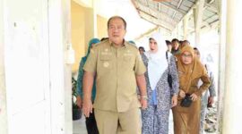Bupati Asahan menghadiri pelayanan KB Metode Operasi Wanita (MOW) dalam rangka HARGANAS ke-33 Tahun 2026 di RS Sri Pamela Sei Dadap.