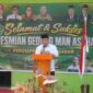 Wakil Bupati Asahan meresmikan Gedung Persiapan MAN 3 Asahan di Aek Ledong