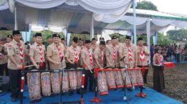 Wabup Asahan menghadiri pembukaan Jambore Daerah XI Gerakan Pramuka Sumatera Utara di Sibolangit yang diikuti 5.575