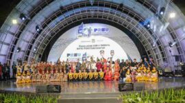 Wali Kota Pematangsiantar Wesly Silalahi menghadiri Pagelaran Seni dan Budaya di PRSU 2026 sebagai ajang promosi budaya, pariwisata, dan ekonomi kreatif.