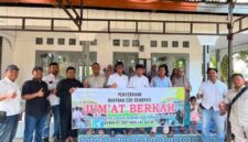 PT Socfindo menyalurkan 140 paket sembako kepada warga Desa Lae Butar, Aceh Singkil