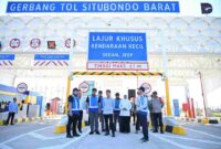 Wapres Gibran meninjau pembangunan Tol Prosiwangi yang telah mencapai 100 persen.