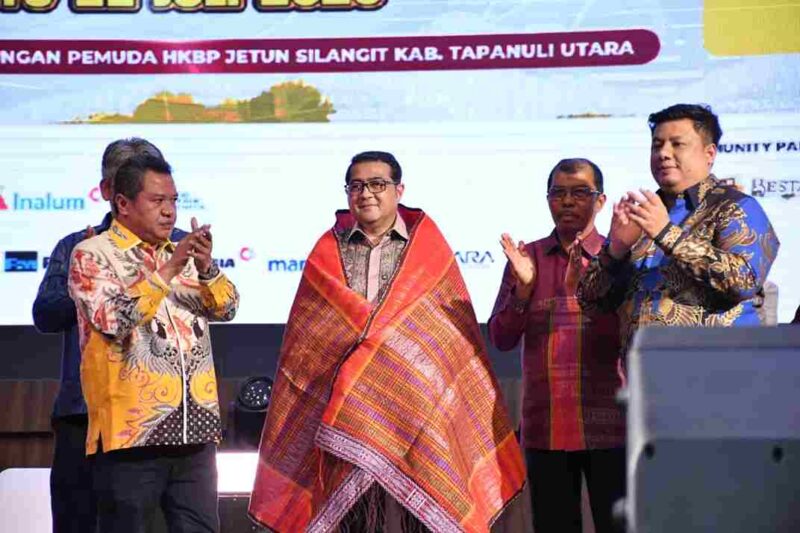 Salah satu rangkaian Pagelaran Opera dan Konser Musik Tona Sian Huta di Gedung Serbaguna Perkampungan Pemuda HKBP Jetun Silangit, Kabupaten Tapanuli Utara, Sabtu (11/7/2026).