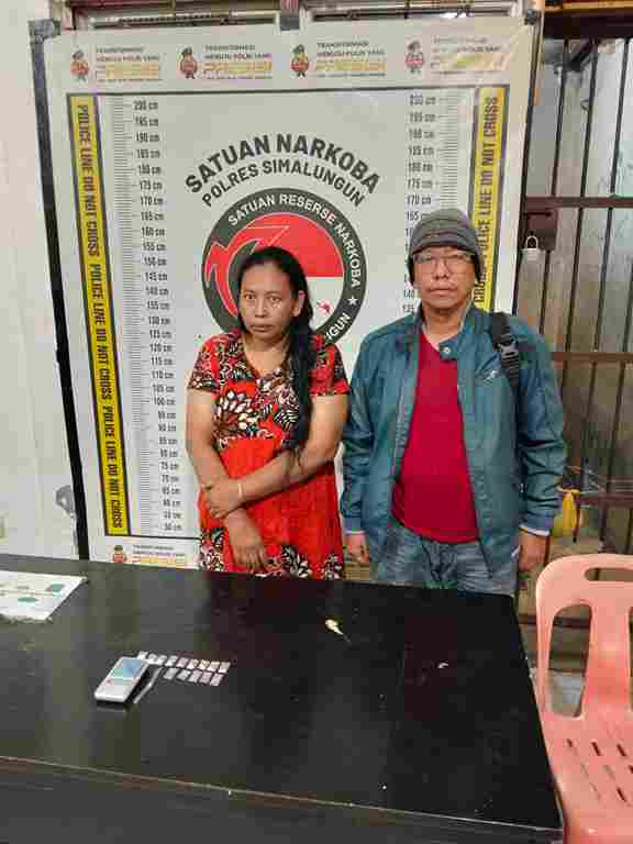 seorang IRT yang diduga mengedarkan sabu di Simalungun.