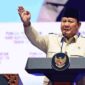 Presiden Prabowo Subianto menyampaikan pidatonya pada Puncak Peringatan Hari Koperasi ke-79 Tahun 2026 yang digelar di Indonesia Arena, Jakarta, pada Minggu, 12 Juli 2026. 