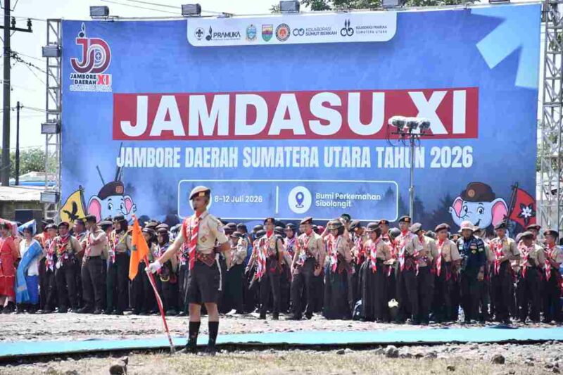 Wabup Samosir Ariston Tua Sidauruk menghadiri penutupan Jamdasu XI di Sibolangit.