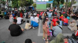 Sekda Pematangsiantar membuka Siantar Car Free Day 2026 di Lapangan Adam Malik.