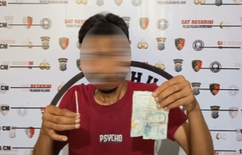 Tim URC Sat Reskrim Polres Pelabuhan Belawan mengamankan tiga terduga pelaku pungli.