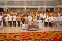 Bupati Asahan menghadiri Rakor TKD Tambahan 2026 di Medan.