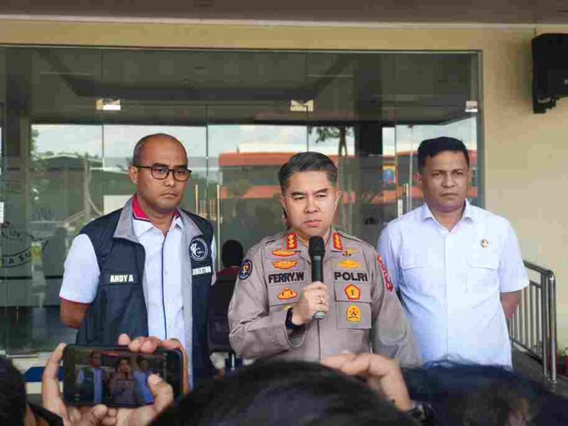 konferensi pers di Mapolda Sumut, Rabu, 15 Juli 2026.