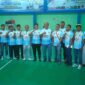 Bupati Asahan usai membuka Turnamen Bulutangkis Piala Bupati Semi Open 2026