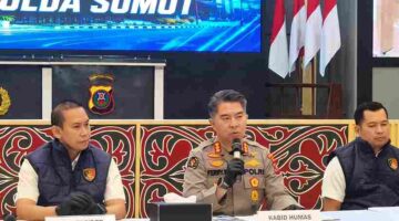 Konferensi Pers Polda Sumut.