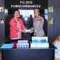 Pemko Pematangsiantar menyerahkan 1.000 alat tes urine kepada Polres Pematangsiantar.