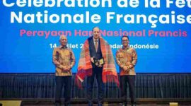 Wakil Wali Kota Medan Zakiyuddin Harahap menghadiri Perayaan Hari Nasional Prancis di Medan.
