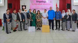 TP PKK dan IBI Kota Pematangsiantar memperingati HUT ke-75 IBI.