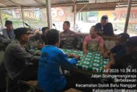 Polsek Dolok Batu Nanggar menyerap aspirasi warga melalui Jumat Curhat di Serbalawan