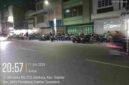 trotoar di Jalan Merdeka Pematangsiantar yang dipenuhi pedagang kaki lima sehingga mengganggu hak pejalan kaki.