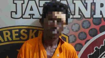 Seorang pria berinisial M.A. (44) yang diduga terlibat dalam perkara dugaan persetubuhan terhadap seorang anak.