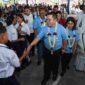 Wali Kota Pematangsiantar Wesly Silalahi, S.H., M.Kn., menghadiri Reuni Akbar Alumni Lintas Angkatan SMP Cinta Rakyat 1 Pematangsiantar yang digelar di lingkungan sekolah, Jalan Sibolga, Kelurahan Karo, Kecamatan Siantar Selatan, pada Sabtu (18/7/2026).