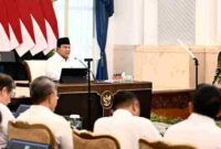 Presiden Prabowo Subianto menyampaikan taklimat pada Sidang Kabinet Paripurna (SKP) yang digelar di Istana Negara, Jakarta pada Senin, 20 Juli 2026.