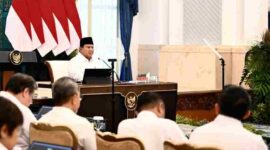 Presiden Prabowo Subianto menyampaikan taklimat pada Sidang Kabinet Paripurna (SKP) yang digelar di Istana Negara, Jakarta pada Senin, 20 Juli 2026.