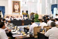 Presiden Prabowo Subianto menyampaikan taklimat pada Sidang Kabinet Paripurna (SKP) yang digelar di Istana Negara, Jakarta pada Senin, 20 Juli 2026.