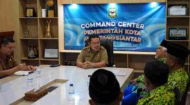 Wali Kota Pematangsiantar Wesly Silalahi menerima silaturahmi DMI.