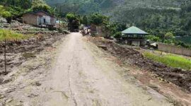 Pemprov Sumut mulai mengerjakan peningkatan ruas Jalan Gonting–Janji di Samosir sepanjang 5 km dengan anggaran Rp27,85 miliar melalui APBD 2026.