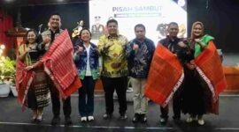 Bupati Samosir menghadiri pisah sambut Dandim 0210/Tapanuli Utara.