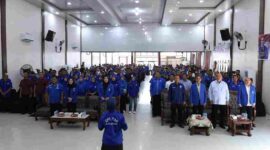 Bupati Asahan Taufik Zainal Abidin menghadiri Rakerda DPD PAN Asahan dan pelantikan relawan.
