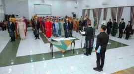 Sekda Pematangsiantar melantik Kadisdukcapil Sudarsono DT Sipayung serta 73 pejabat dan PNS.