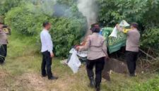 Polsek Binjai menggerebek barak yang diduga menjadi lokasi penyalahgunaan narkotika di Tandem Hilir.