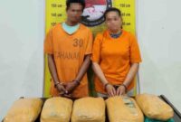 Dugaan peredaran 5 kilogram ganja di Batang Angkola. Dua orang diamankan.