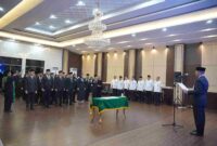 Sekda Wiriya Alrahman melantik 22 pejabat manajerial untuk memperkuat organisasi dan meningkatkan pelayanan publik yang cepat dan transparan.