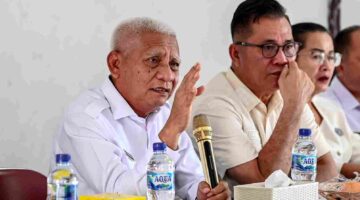 Wakil Gubernur Sumatera Utara (Sumut) Surya, bersama Bupati Nias Selatan Sokhiatulo Laia, didampingi sejumlah OPD meninjau SMK Negri 1 Teluk Dalam, sekaligus meninjau perekaman KTP Elektronik untuk siswa siswi SMK Negri 1 Teluk Dalam, jalan Pendidikan No 12 Kecamatan Teluk Dalam, Kabupaten Nias Selatan, Rabu (12/8/2026)