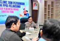 Pemerintah Provinsi (Pemprov) Sumatera Utara (Sumut) melalui Dinas Komunikasi dan Informatika (Kominfo) Sumut menyelenggarakan kegiatan ‘Coaching Clinic’ dan Pembinaan kepada PPID Pelaksana di lingkungan Pemprov Sumut, yang digelar di Aula Transparansi Dinas Kominfo Sumut, Jalan H.M. Said Nomor 27 Medan, Jumat (7/8/2026).