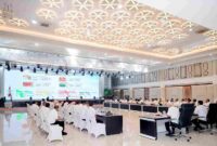 Gubernur Sumatera Utara (Sumut) Bobby Nasution memimpin Rapat Pimpinan Terkait laporan realisasi keuangan dan belanja daerah, realisasi Pendapatan Asli Daerah (PAD) serta progres pencapaian pelaksanaan Program Hasil Terbaik Cepat (PHTC) dan Proyek Strategis Daerah (PSD) yang memasuki semester ke-II tahun Anggaran 2026 di Aula Raja Inal Siregar, Kantor Gubernur Sumut, Jalan Pangeran Diponegoro Medan, Rabu (29/7/2026). 