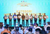 Gubernur Sumut Muhammad Bobby Afif Nasution menerima penghargaan pada acara Apresiasi Pemerintah Daerah 2026 Batch II, yang digelar di Batam, Kepulauan Riau, Rabu (12/8/2026).