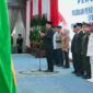 Gubernur Sumut, Bobby Nasution mengukuhkan Pasukan Pengibar Bendera Pusaka (Paskibraka) Provinsi Sumut Tahun 2026 di Aula Tengku Rizal Nurdin, Rumah Dinas Gubernur Sumut, Jalan  Sudirman No. 41, Medan, Jum'at (14/8/2026). 