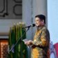 Gubernur Sumatera Utara (Sumut) Bobby Nasution menghadiri acara Pengukuhan Kepala Otoritas Keuangan (OJK) Provinsi Sumut di Aula Raja Inal Siregar Kantor Gubernur Sumut Jalan Diponegoro Kota Medan, Jumat (31/7/2026). Triyoga Laksito dikukuhkan sebagai Kepala OJK Provinsi Sumut yang baru menggantikan Khoirul Muttaqien
