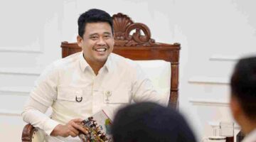 Gubernur Sumatera Utara (Sumut) Bobby Nasution menrima kunjungan Kepala Kantor Wilayah Direktorat Jenderal Pemasyarakatan (Ditjenpas) Sumut Jalu Yuswa Panjang di ruang kerja Kantor Gubernur Sumut Jalan Diponegoro Kota Medan, Selasa (11/8/2026).