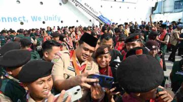 Bobby Nasution melepas 1.179 Pramuka Sumut menuju Jamnas XII di Cibubur. Peserta diminta menjaga nama baik daerah dan membawa pulang pengalaman.